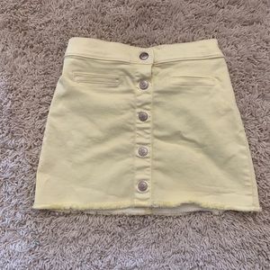 forever 21 button up skirt